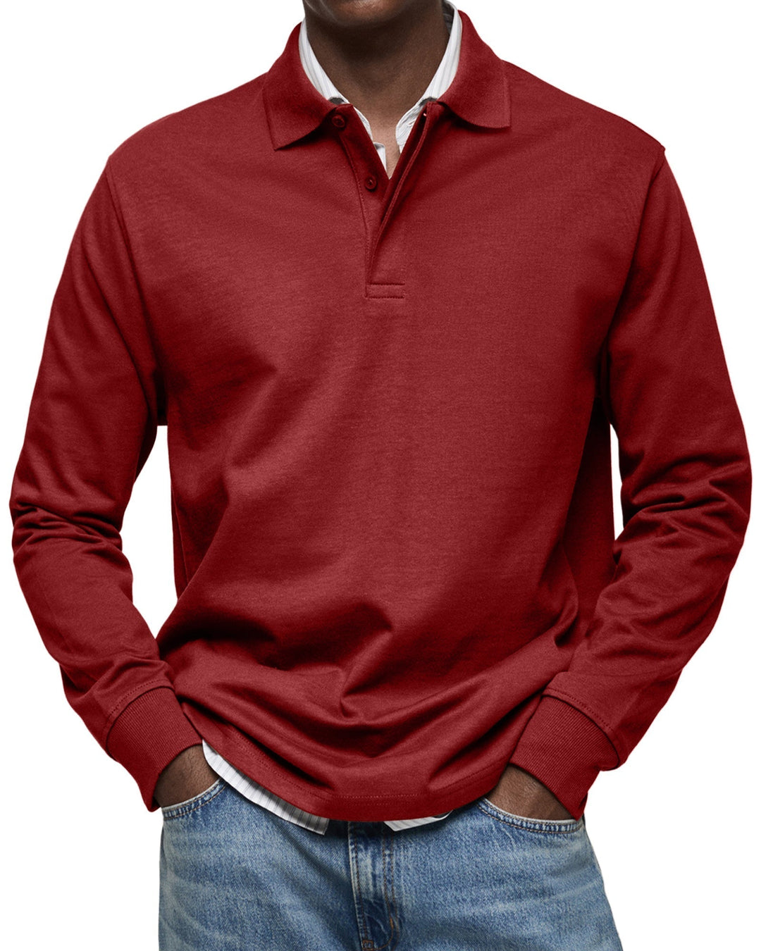 ADAM™|LONG SLEEVE POLO