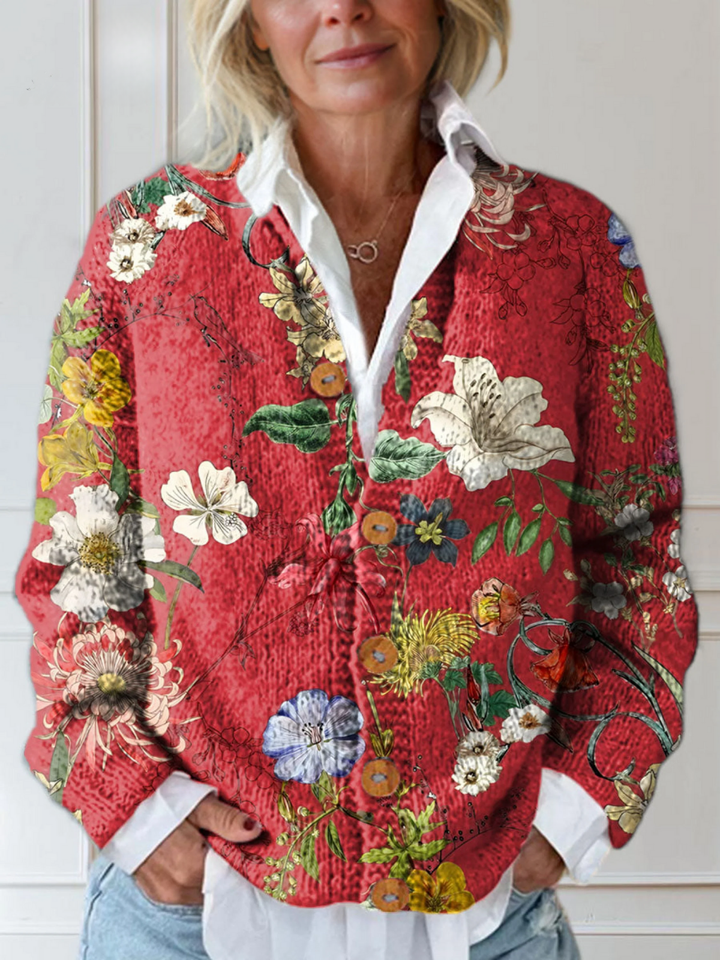 MIA™|ELEGANT FLORAL CARDIGAN