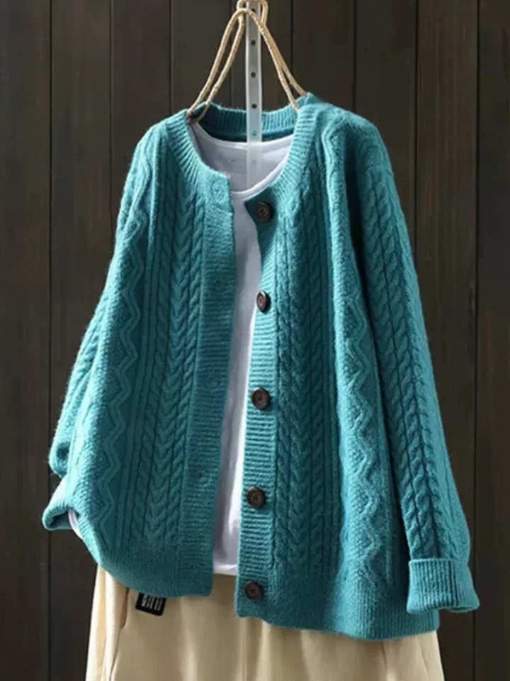 OLIVIA™|CLASSIC CABLE CARDIGAN
