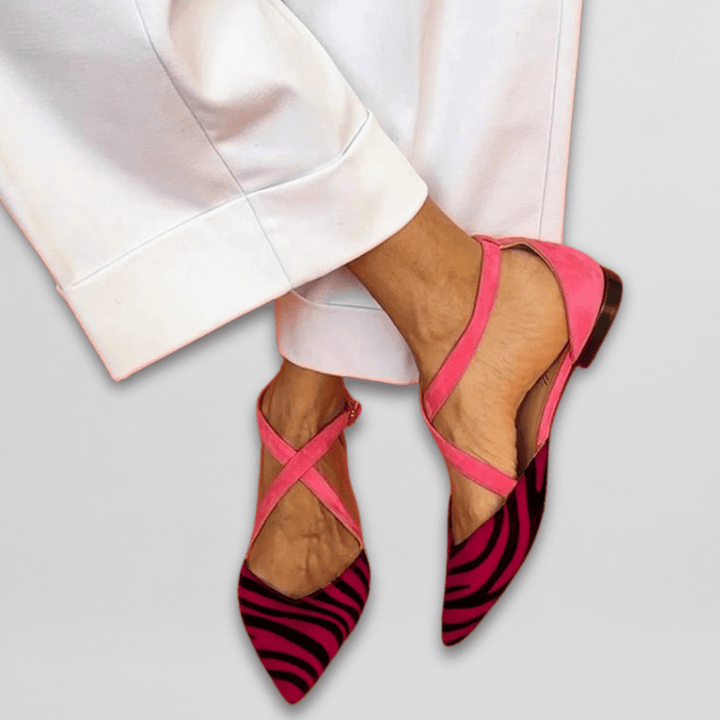 ELISA™|ELEGANT STRAPPY BALLET FLATS
