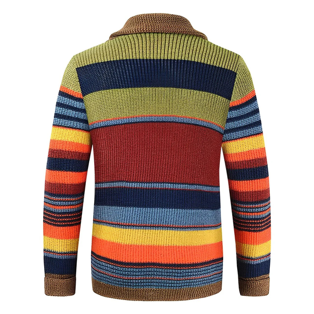 ROMAN™|RETRO STRIPED CARDIGAN