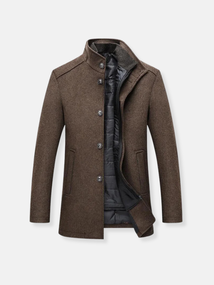 KINGSLEY™|WOOLEN TRENCH COAT FOR MEN
