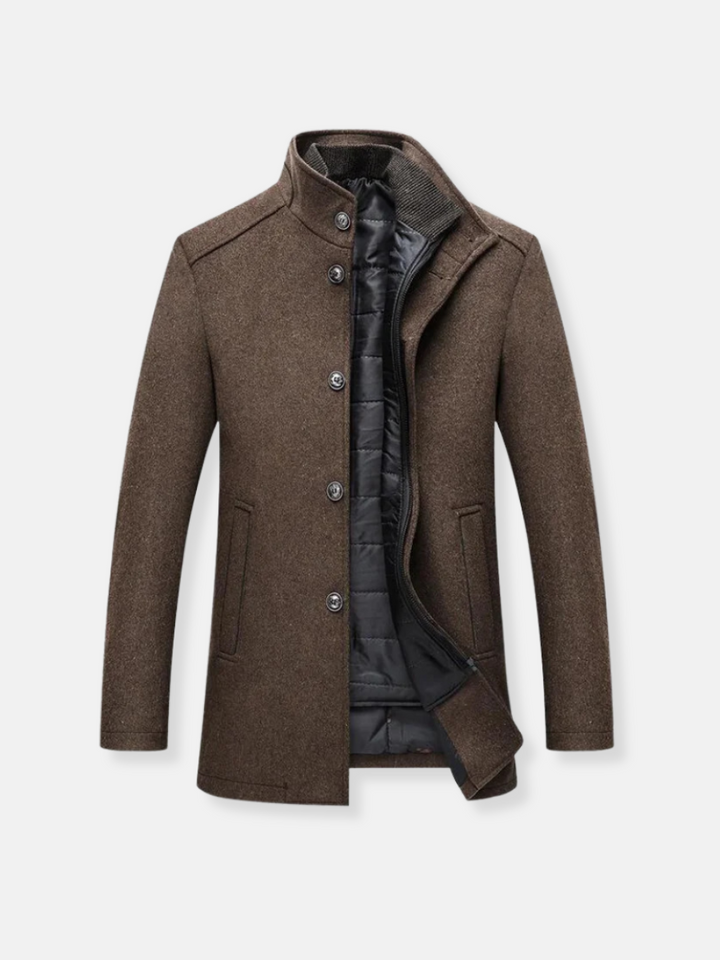 KINGSLEY™|WOOLEN TRENCH COAT FOR MEN
