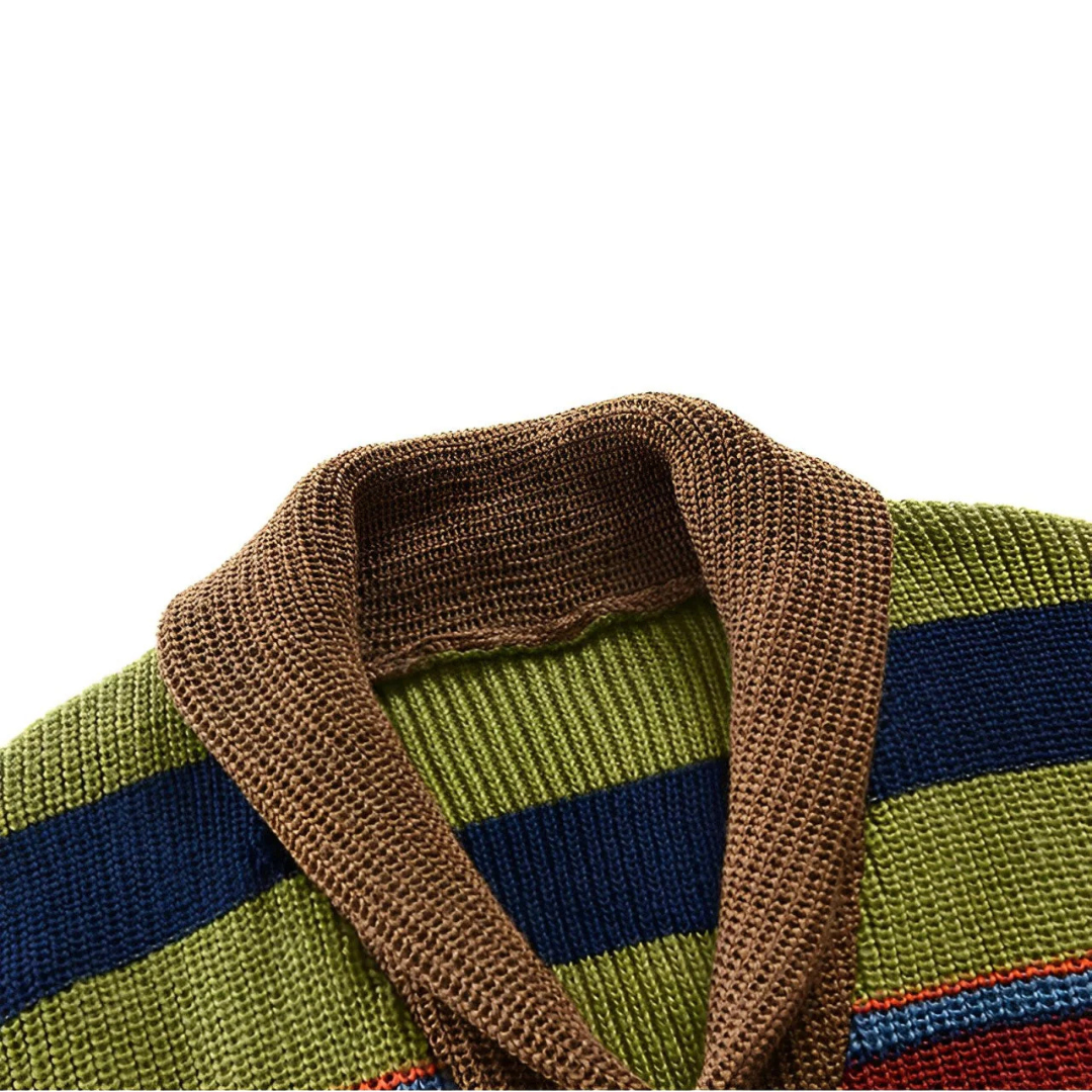ROMAN™|RETRO STRIPED CARDIGAN