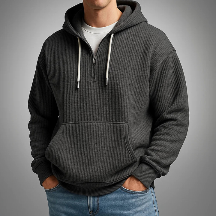 STEVE™|RELAXED HALF ZIP HOODIE