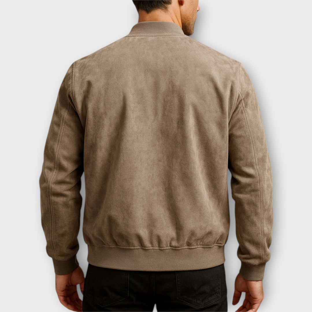 GLENN™|SUEDE BOMBER JACKET