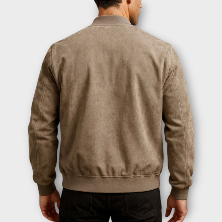 GLENN™|SUEDE BOMBER JACKET