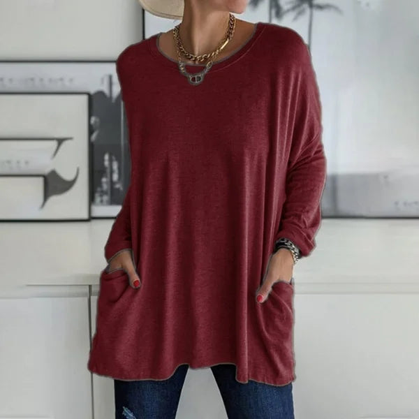 IRIS™|RELAXED LONG SLEEVE TOP