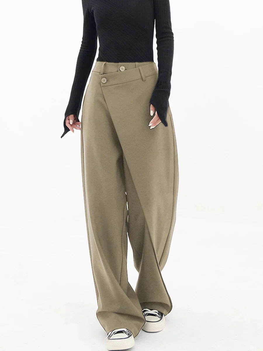 RINA™|LAYERED WIDE LEG PANTS