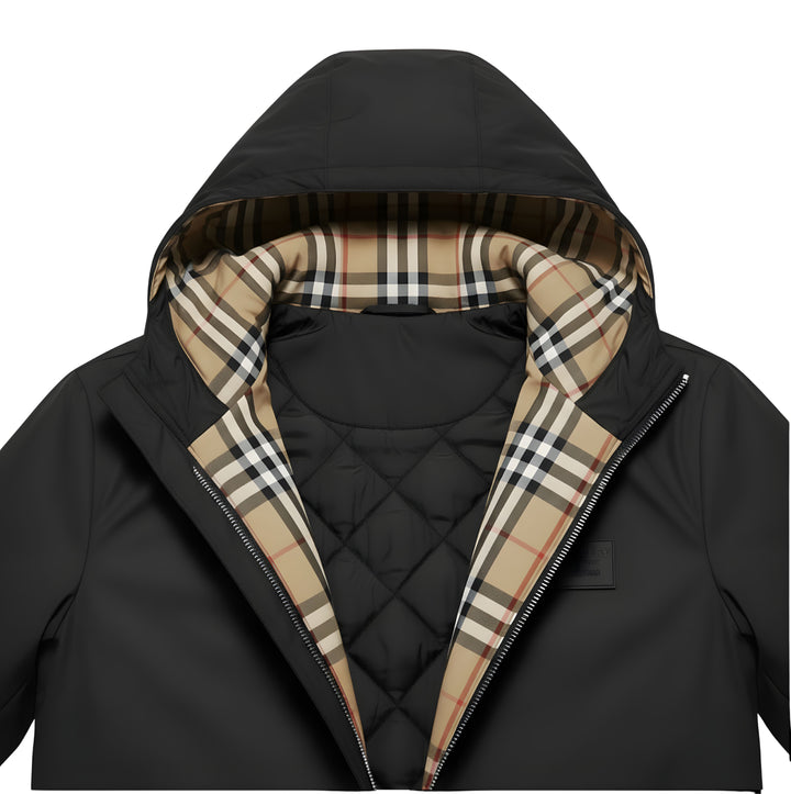 BURMONT™|CHECK HOODED JACKET