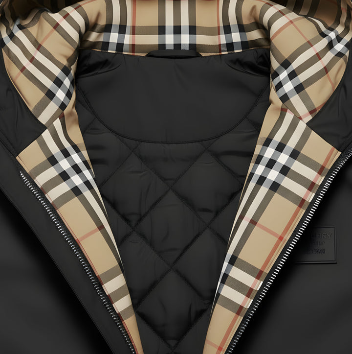 BURMONT™|CHECK HOODED JACKET