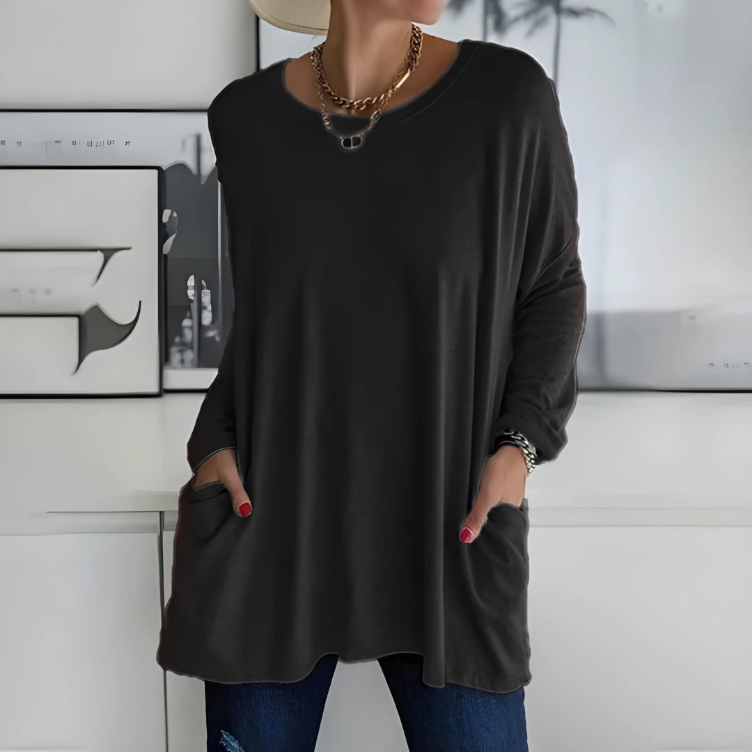 IRIS™|RELAXED LONG SLEEVE TOP