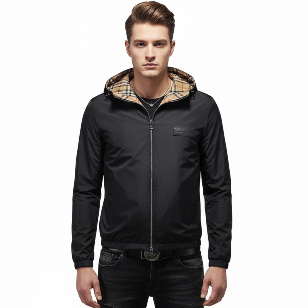 BURMONT™|CHECK HOODED JACKET