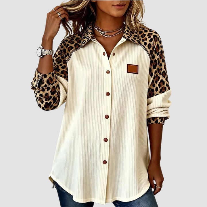 VICTORIA™|CHIC LEOPARD SHIRT
