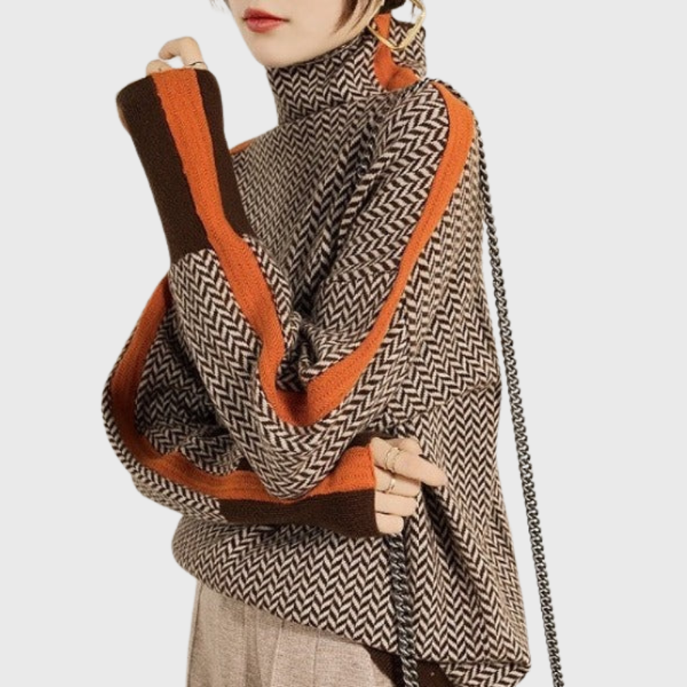 SILVIA™|HIGH NECK SWEATER