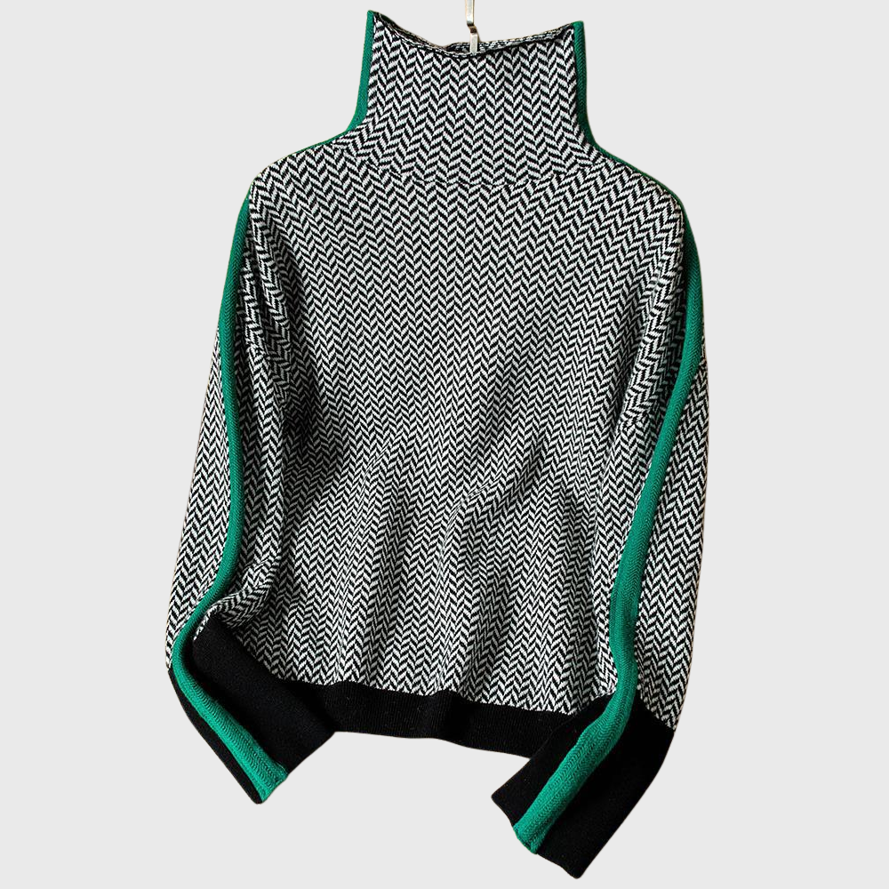 SILVIA™|HIGH NECK SWEATER
