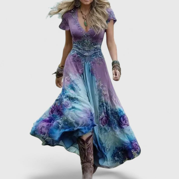 RILEY™|ELEGANT FLORAL DRESS