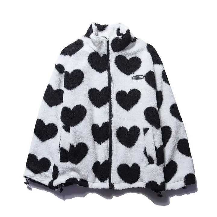 MEGAN™|REVERSIBLE HEART JACKET