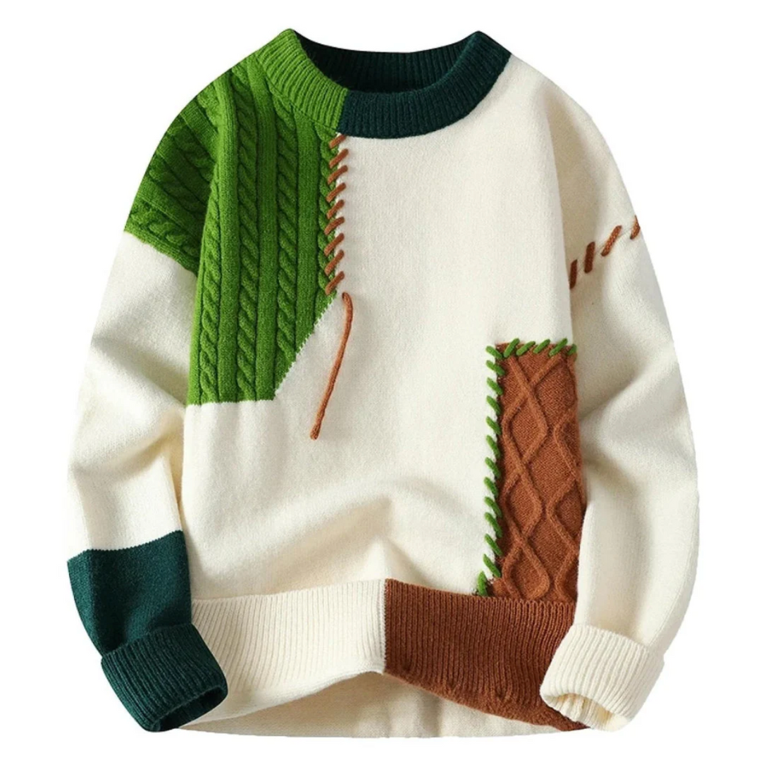 WALTON™|PATCHWORK SWEATER