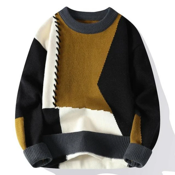 WALTON™|PATCHWORK SWEATER