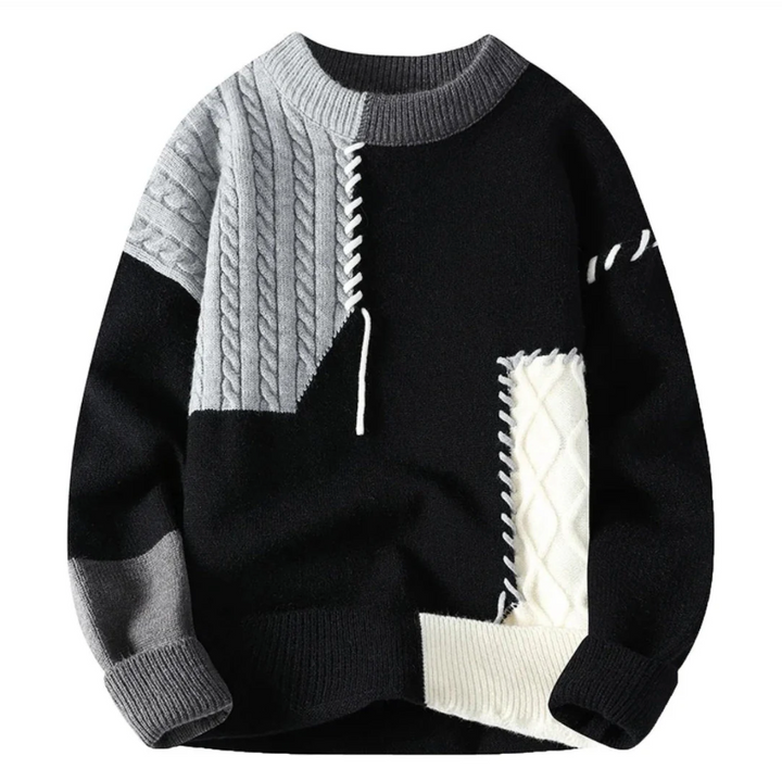 WALTON™|PATCHWORK SWEATER