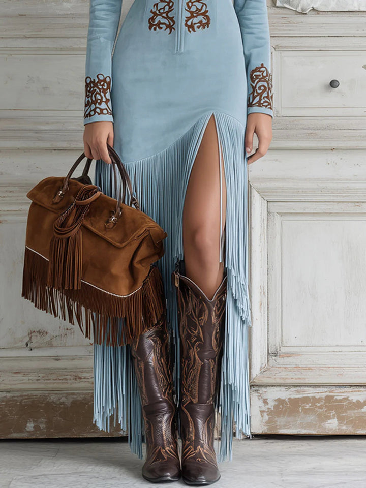 CAROLE™|WESTERN MAXI DRESS