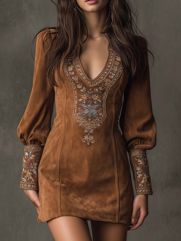 HELEN™|BOHO MINI DRESS