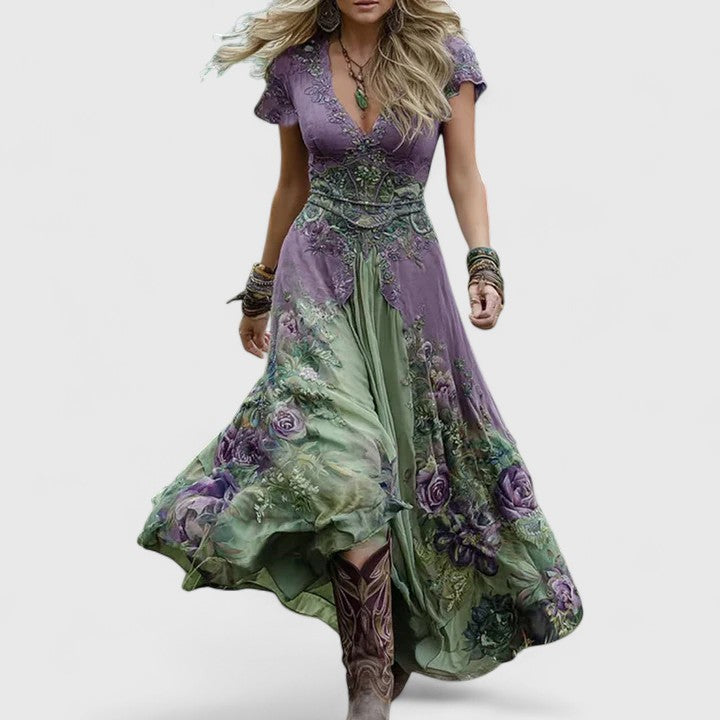 RILEY™|ELEGANT FLORAL DRESS