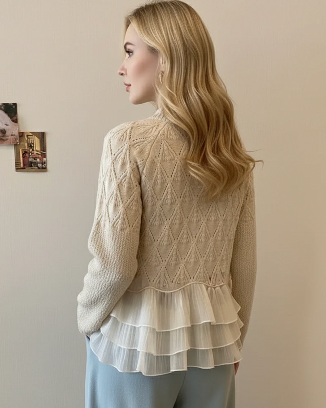 AISHA™|ELEGANT RUFFLE SWEATER