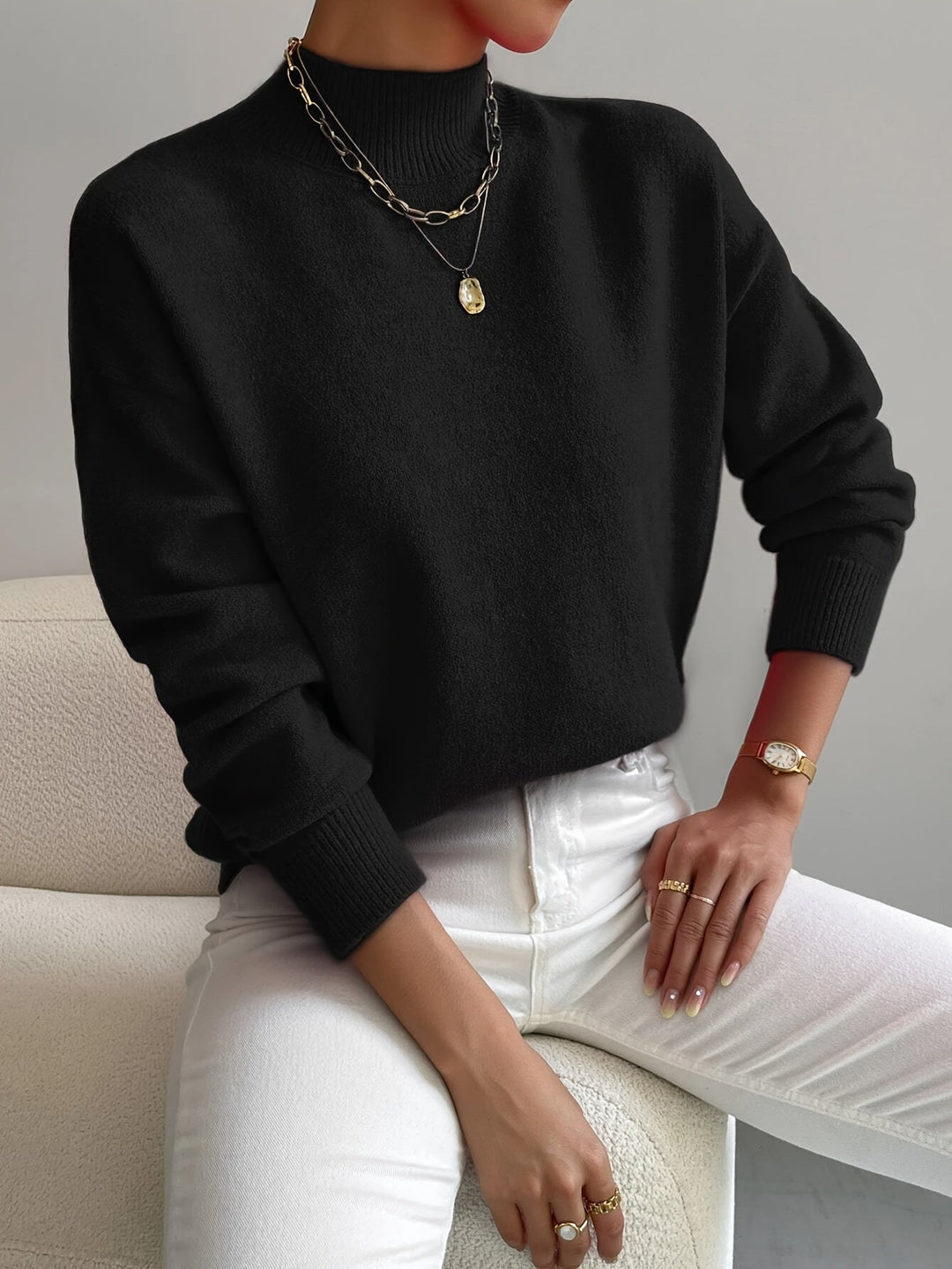IVORY™|CLASSIC TURTLENECK